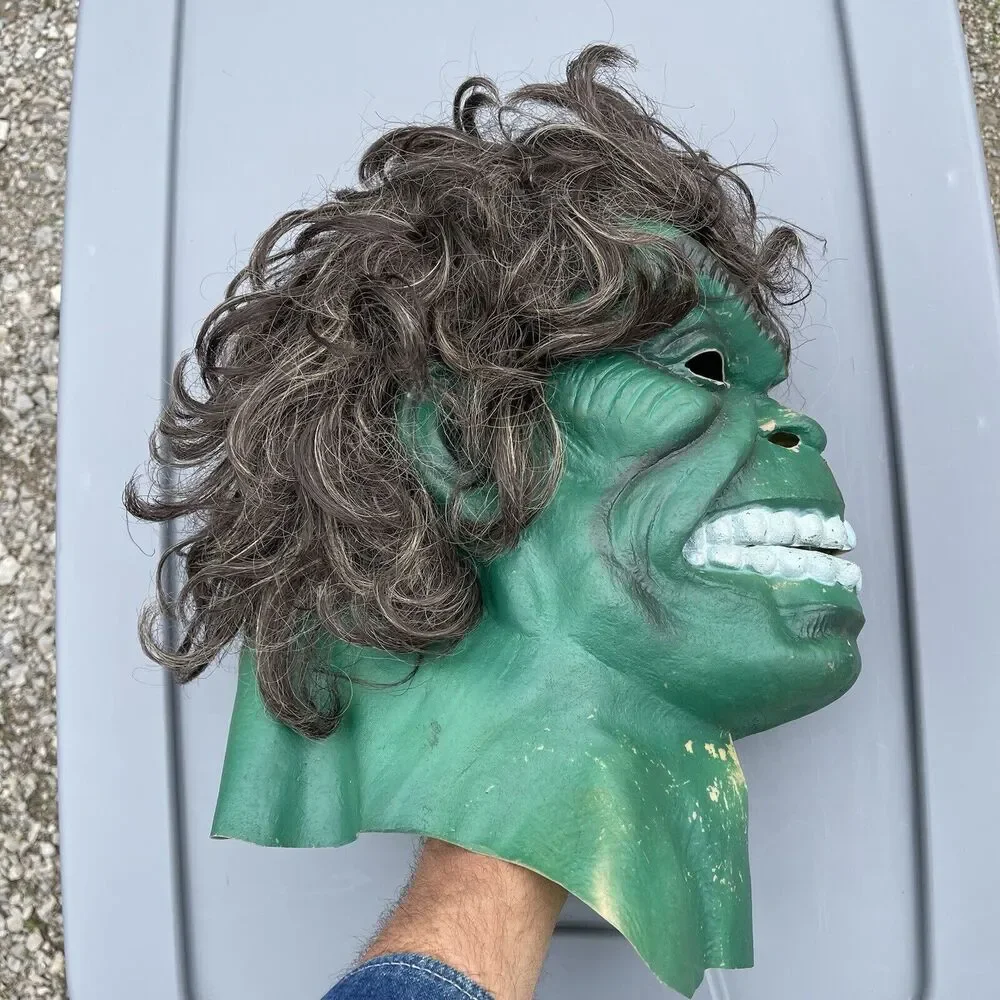 Cesar Incredible Hulk Vintage 1979 Vinyl Mask Marvel no Don Post Distortions